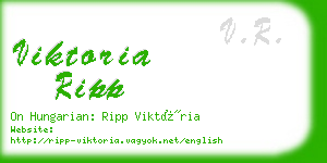 viktoria ripp business card